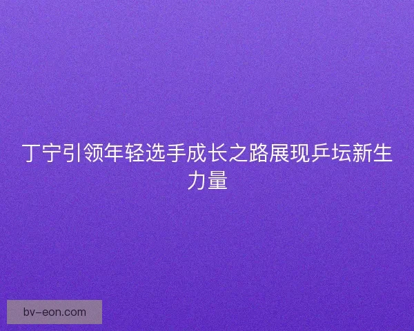 丁宁引领年轻选手成长之路展现乒坛新生力量